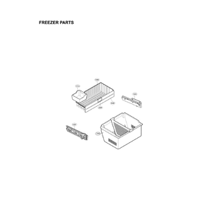Freezer Diagram and Parts List for LFC23760ST 04 LG Refrigerator