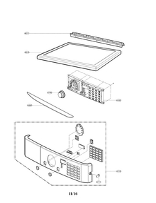 Cabinet And Control Parts Diagram and Parts List for 79681392610  Kenmore Dryer