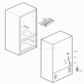 Ice Maker Parts Diagram and Parts List for LFC23760ST AST3GSC LG Refrigerator