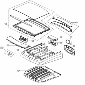 Control Panel And Plate Assembly Electric Type Diagram and Parts List for 61462 ABWESEU LG Dryer