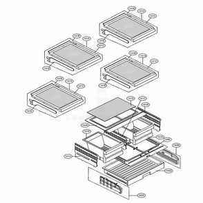 Refrigerator Parts Diagram and Parts List for LFX25973D ASBCNA1 LG Refrigerator