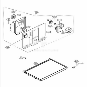 Freezer Parts Diagram and Parts List for LTCS20120S ASTCNA0 LG Refrigerator