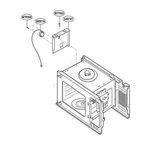 Sensor Parts Diagram and Parts List for KCMS185JBL AB1EKAD LG Wall Oven