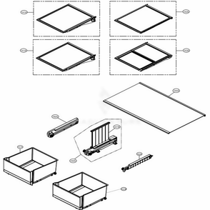 Refrigerator Parts Diagram and Parts List for LRMDC2306S ASTCNA0 LG Refrigerator