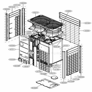 Main 2 Diagram and Parts List for ARUM121DTE5 AWGBLUS LG Air Conditioner
