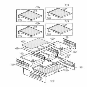 Refrigerator Diagram and Parts List for LMC25780AL AAVCLGA LG Refrigerator