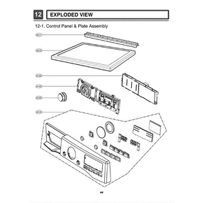 Section 2 Diagram and Parts List for DLG2602W ABWEEUS LG Dryer