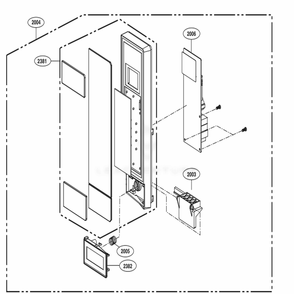 Part Location Diagram of ABH76119607 LG BUTTON ASSEMBLY