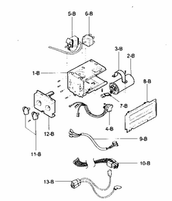 Control Box Assy Diagram and Parts List for 58072124300  Kenmore Air Conditioner