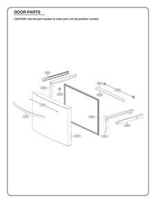 Door Parts 3 Diagram and Parts List for GR-L248KSRM ASTCSE0 LG Refrigerator