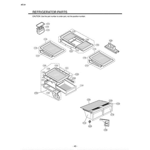 Section 4 Diagram and Parts List for LFC22760SW ASWCLGY LG Refrigerator