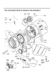 Diagram 3 Diagram and Parts List for WM1455HVA  LG Washer
