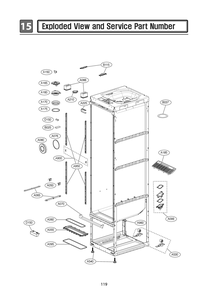 Diagram 1 Diagram and Parts List for 195174013113 ALCEEUS LG Steamer