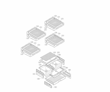 Refrigerator Parts Diagram and Parts List for 79570329311  Kenmore Refrigerator