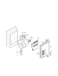 Ice Bank Parts Diagram and Parts List for LFX25971SB 01 LG Refrigerator