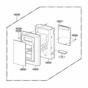 Controller Parts Diagram and Parts List for MH6150XHB2 AB2EWRP LG Range