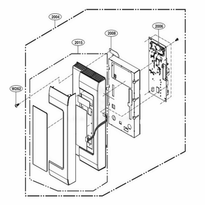 Controller Parts Diagram and Parts List for LMV2031SS CFSELGA LG Range