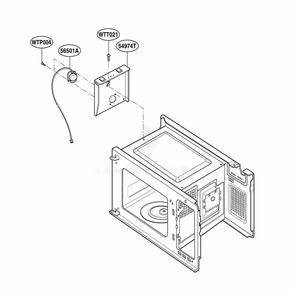 Sensor Parts Diagram and Parts List for YKCMS1555RSS CS1EKAC LG Range