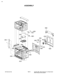 Assembly Diagram and Parts List for WCEK6419S ASTLSGN LG Range