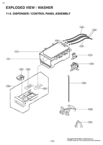Part Location Diagram of MCU62441104 LG DISPENSER
