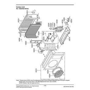 Part Location Diagram of 4995A21006T LG CASE ASSEMBLY,CONTROL(OU
