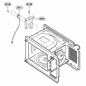 Sensor Parts Diagram and Parts List for 63293 CS6ESEA LG Range