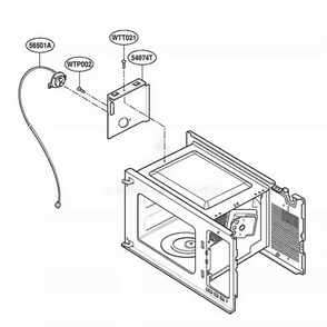 Sensor Parts Diagram and Parts List for 61282 AMWESEA LG Range