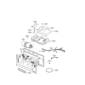 Interior 2 Diagram and Parts List for LMHM2017ST 00 LG Microwave