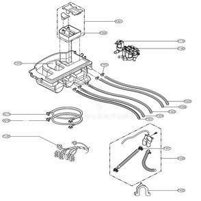 Dispenser Assembly Diagram and Parts List for WM0642HS ATTEEUS LG Washer