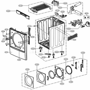Part Location Diagram of ADC74069001 LG DOOR ASSEMBLY