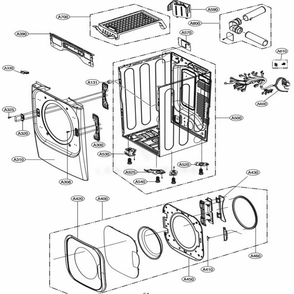 Part Location Diagram of MAZ63253203 LG Hinge Bracket