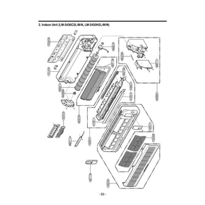 Section 2 Diagram and Parts List for LM-2430H2L AMB6EUS LG Air Conditioner