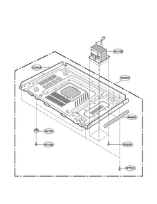 Base Plate Parts Diagram and Parts List for LMH1017CVST01  LG Microwave