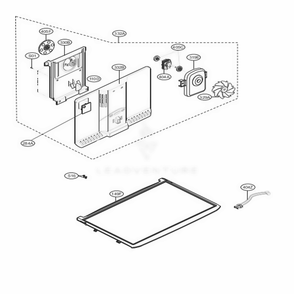 Freezer Parts Diagram and Parts List for 78032 ASWCSE7 LG Refrigerator