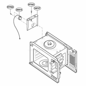 Sensor Parts Diagram and Parts List for JE1860CH CBSEGEU LG Wall Oven