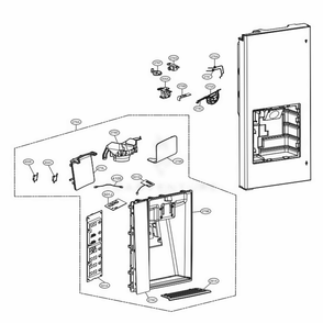 Part Location Diagram of ABH74219605 LG BUTTON ASSEMBLY