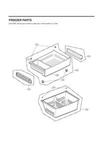 Freezer Parts Diagram and Parts List for GR-L288NKJM ASBCSE0 LG Refrigerator