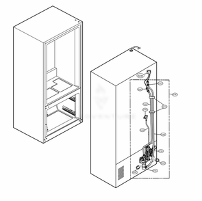 Valve And Water Tube Parts Diagram and Parts List for LRMDC2306D ASBCNA0 LG Refrigerator