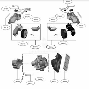 Main 2 Diagram and Parts List for CR5765GD AMGELGA LG Canister Vacuum