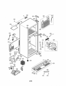 Case Parts Diagram and Parts List for 79568032212  Kenmore Refrigerator