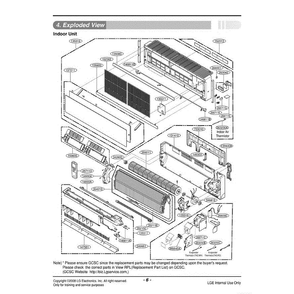 Section Diagram and Parts List for LAN185HV ANCBEUS LG Air Conditioner