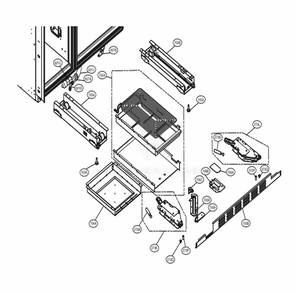 Lower Part Diagram and Parts List for LSSB2691ST ASTCNA0 LG Refrigerator