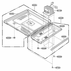 Part Location Diagram of 6170W1D050K LG TRANSFORMER,HIGH VOL