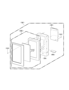 Controller Parts Diagram and Parts List for LMV1976ST01  LG Microwave