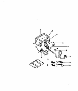 Control Box Assembly Diagram and Parts List for 58078073890  Kenmore Air Conditioner