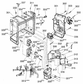 Switches And Microwave Diagram and Parts List for 7218956180  Kenmore Microwave