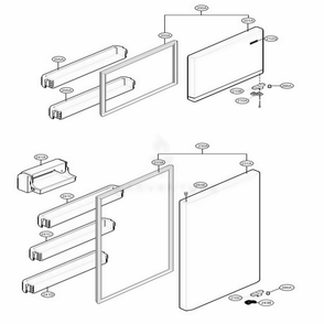 Door Parts Diagram and Parts List for LTCS24223D ASBCNA4 LG Refrigerator