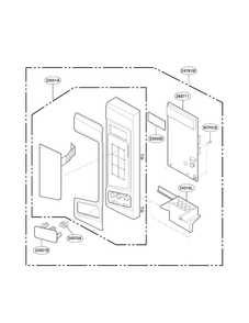 Controller Parts Diagram and Parts List for LRM2060ST  LG Microwave
