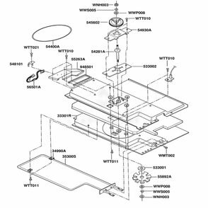 Plate Chamber Assembly Parts Diagram and Parts List for DOTRC11B BKEDOM LG Wall Oven