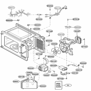 Part Location Diagram of 3828W5A3371 LG MANUAL,OWNERS